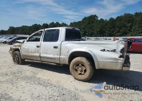 2003 Dodge Dakota Quad Slt из США, поврежденный, VIN 1D7HG48N53S369358